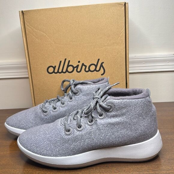 allbirds Shoes - Allbirds Women’s Wool Runner-Up Mizzle Medium Grey, Size 9